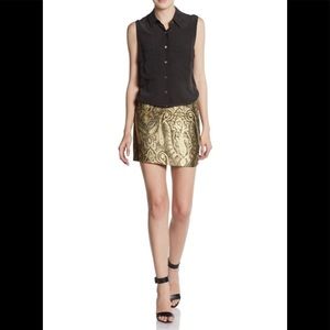 Alice + Olivia Size 2 Yolanda Graphic Mini Skirt